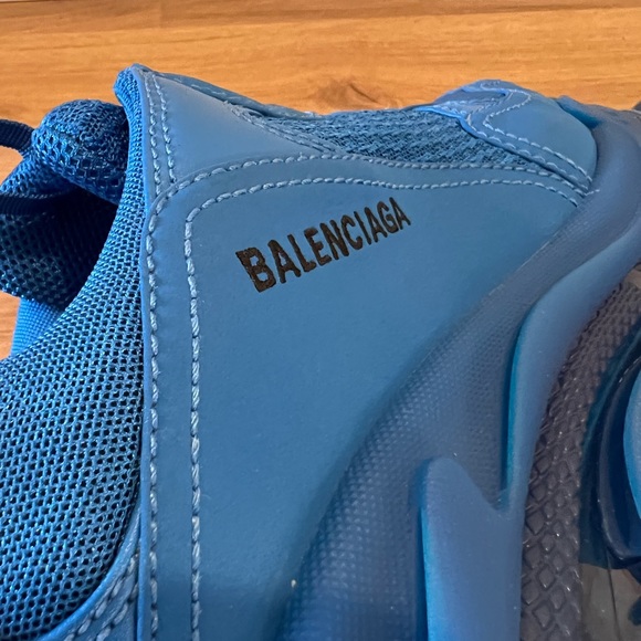 BALENCIAGA triple S indigo blue sneaker double foam and mesh - Picture 3 of 8